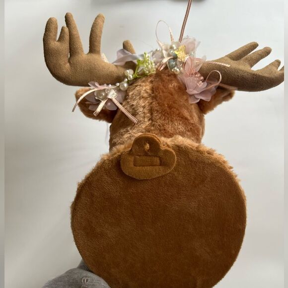 Deer Whimsical Plush Wall Mount with Floral Crown - Picture 9 of 15
